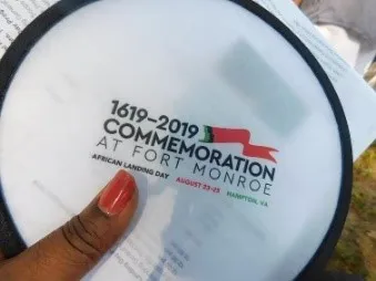 Commemorative Fan for the Fort Monroe African Landing Day