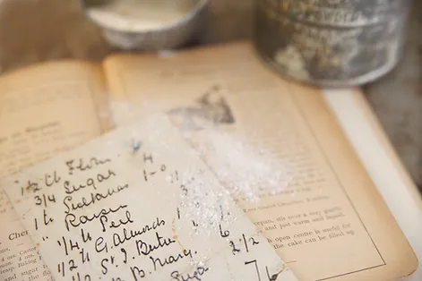 old book with with calligraphy